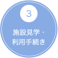 3 施設見学・利用手続き