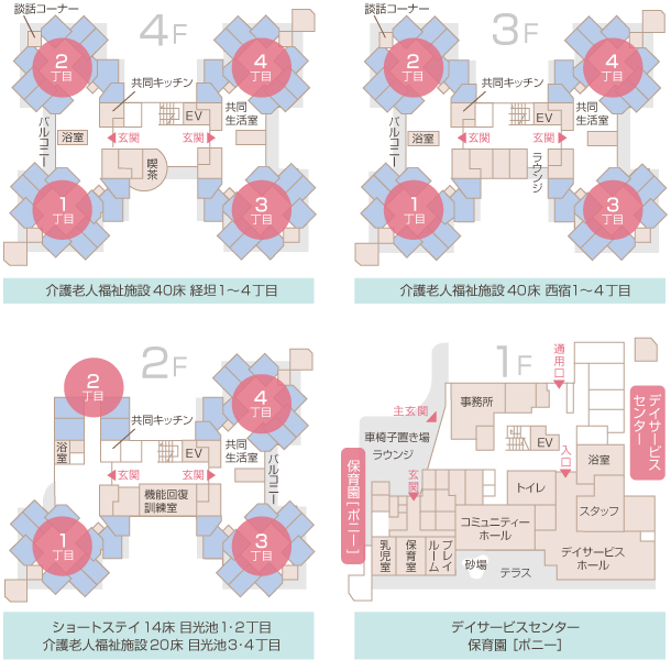 カーサ・ミッレ 平面図